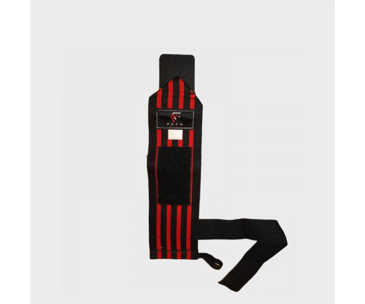 Sangles de Soutien poignets Rouges & Noires - Taille Standard