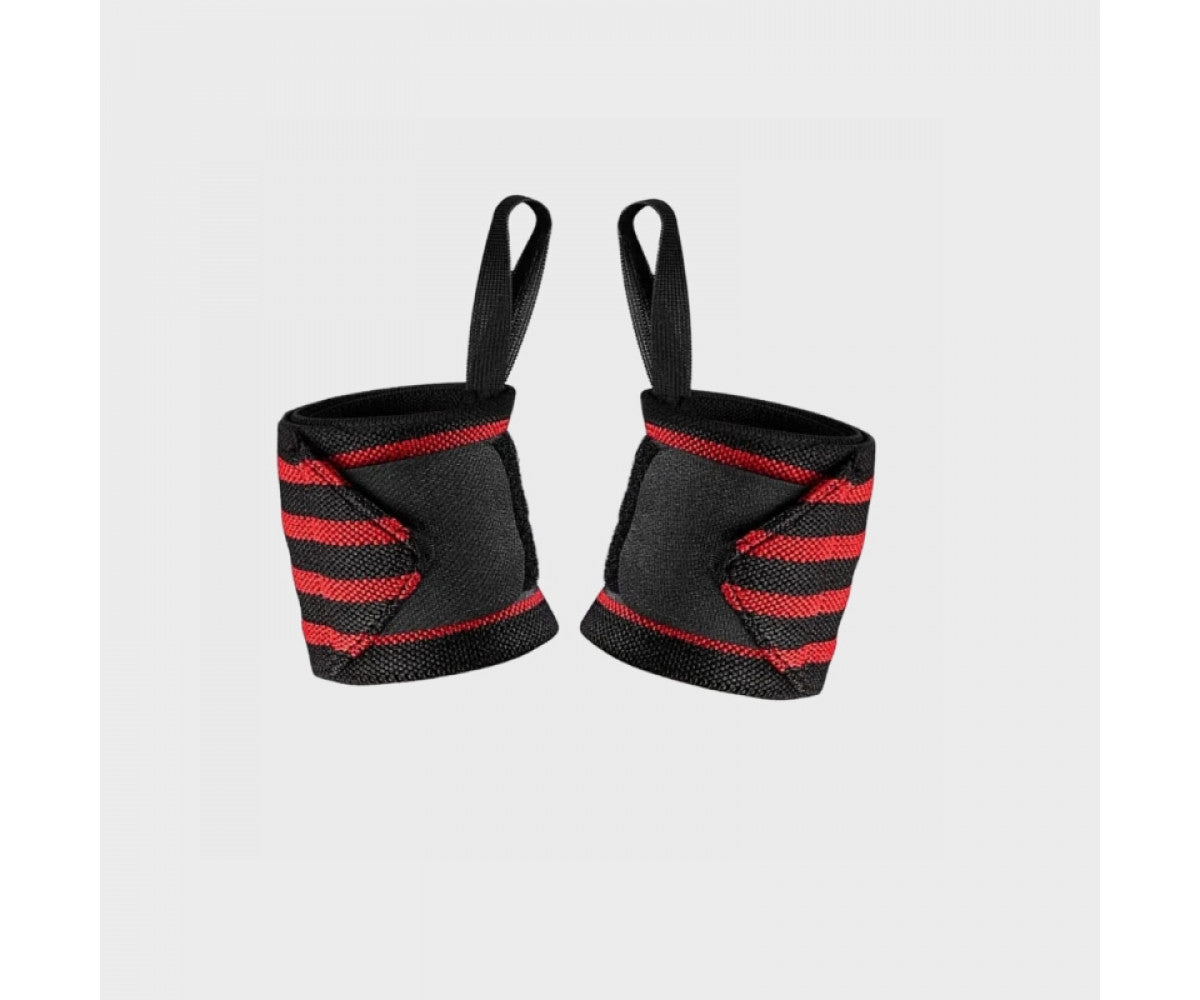 Sangles de Soutien poignets Rouges & Noires - Taille Standard