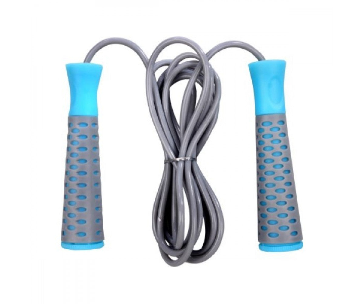 Corde a saute bleu PVC liveup