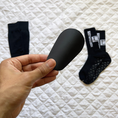 Pack PRO Tibia Football ( Silicone Socks + Demi Liba Noir + Protege Tibia XS Pro )