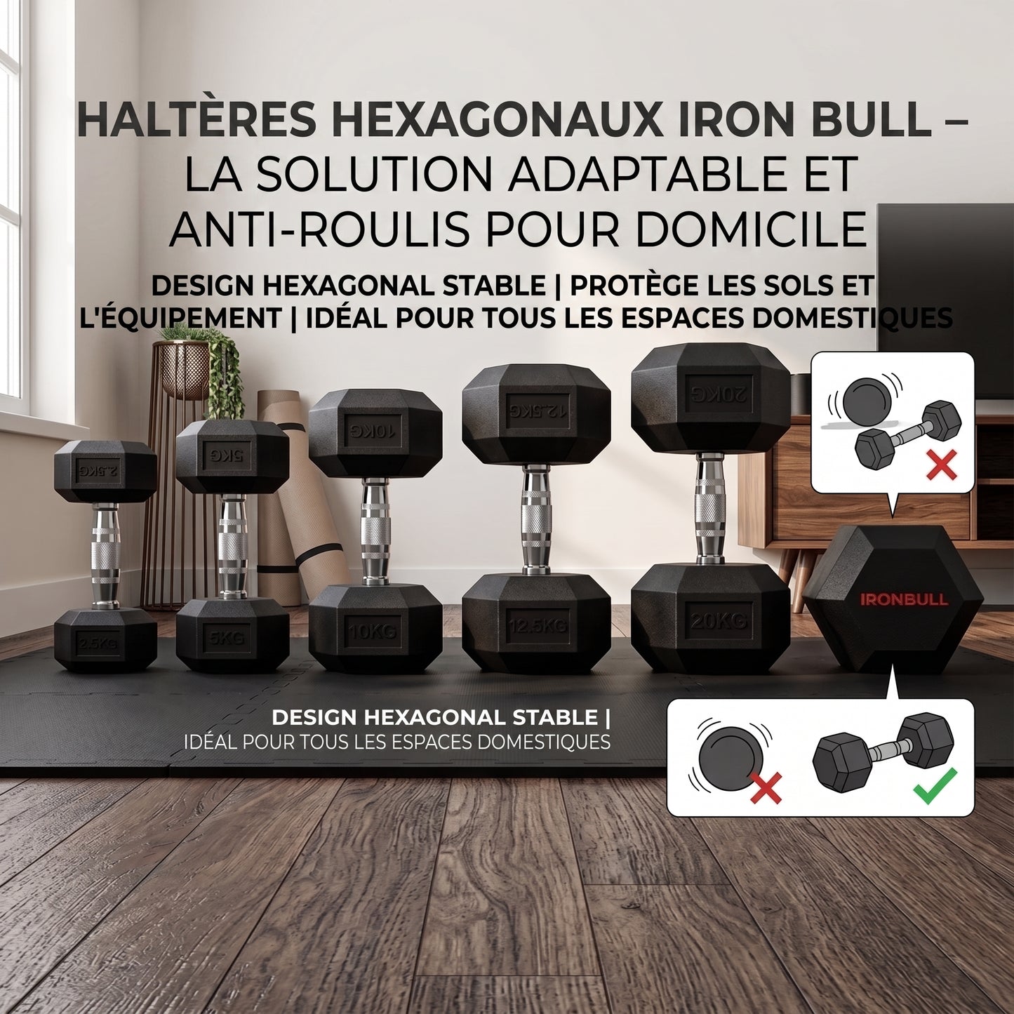 Les Haltères IRONBULL / ADRIFIT