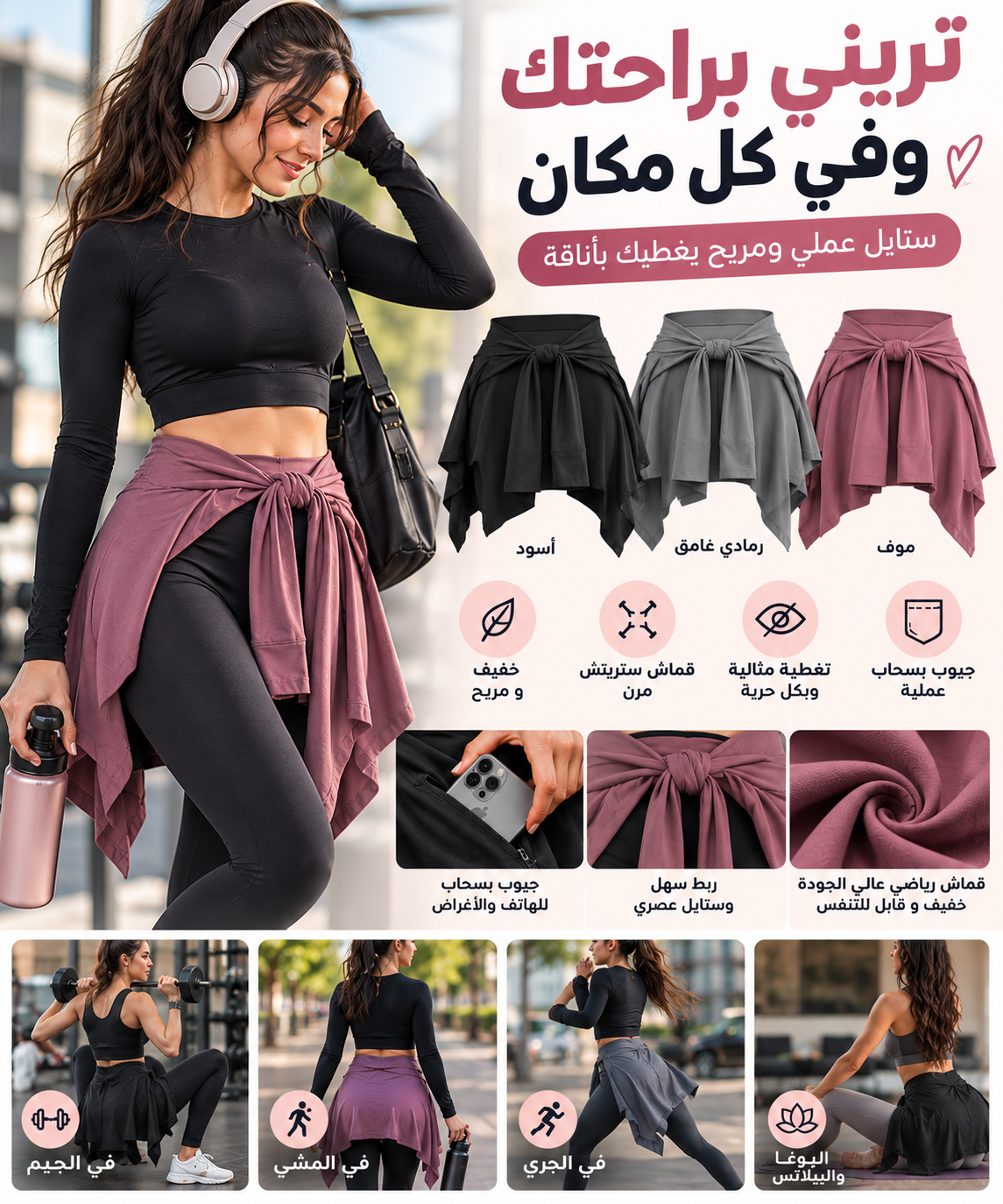 Couvre-Sport ADRIFIT Gris