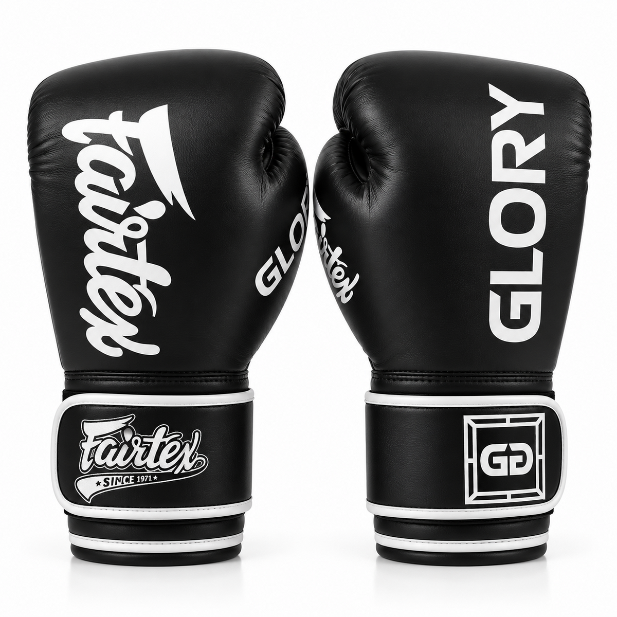 Gants de Boxe Fairtex x Glory Scratch - Noir/Blanc